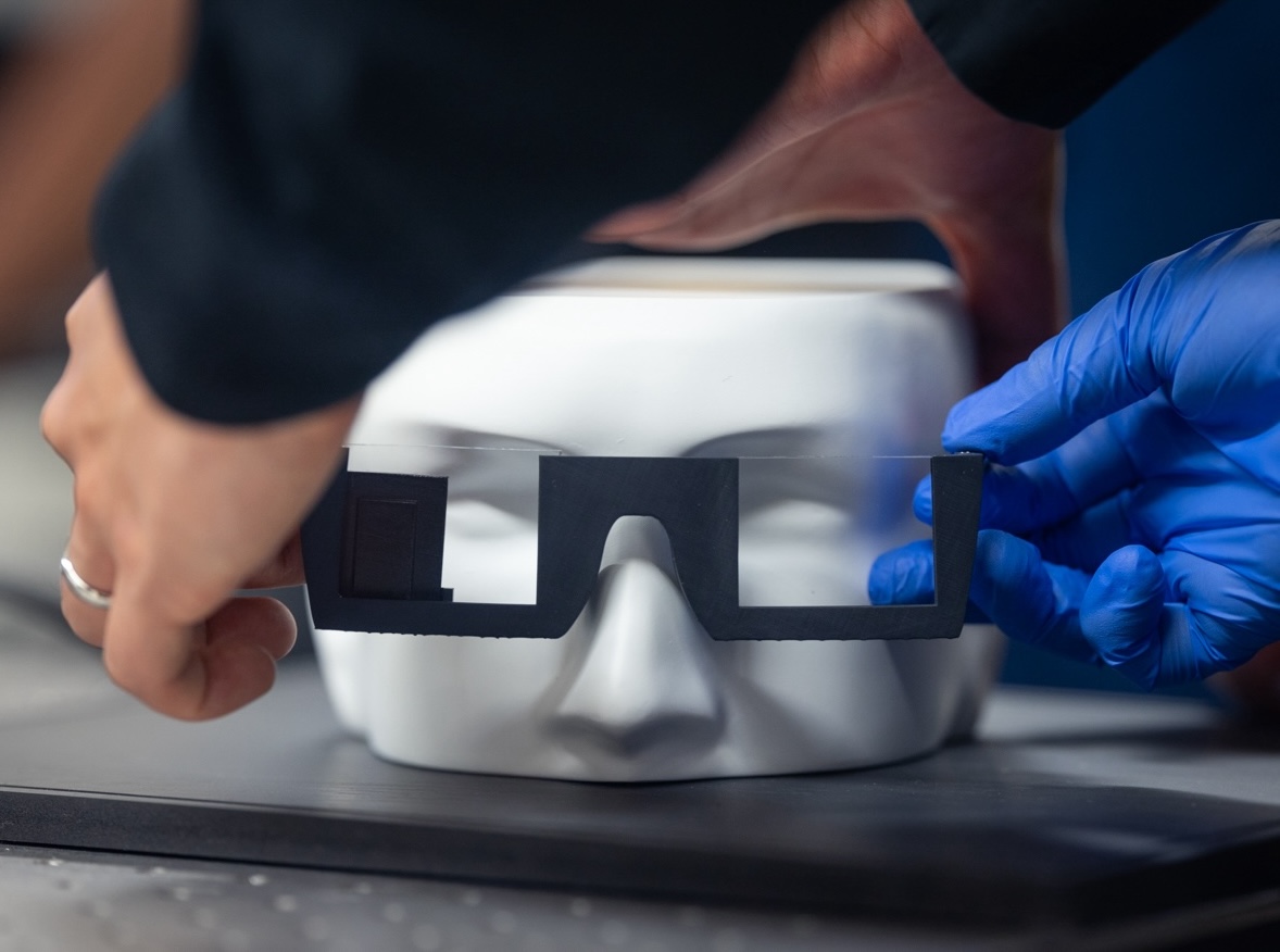 Holographic AR Glasses with Metasurface Waveguides